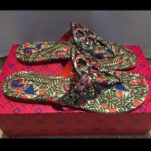 Tory Burch Miller Printed Patent Leather Sandal